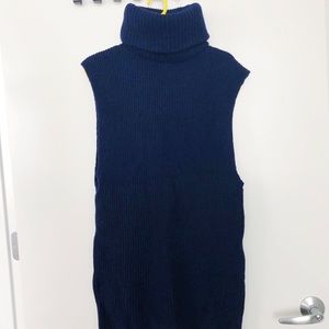Oak & Fort Navy knitted sweater vest